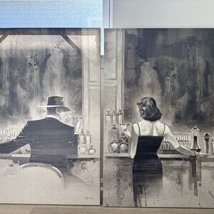 2 separate paintings sold as a pair